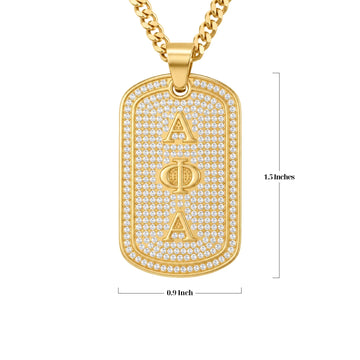 Alpha Phi Alpha Gold Dogtag
