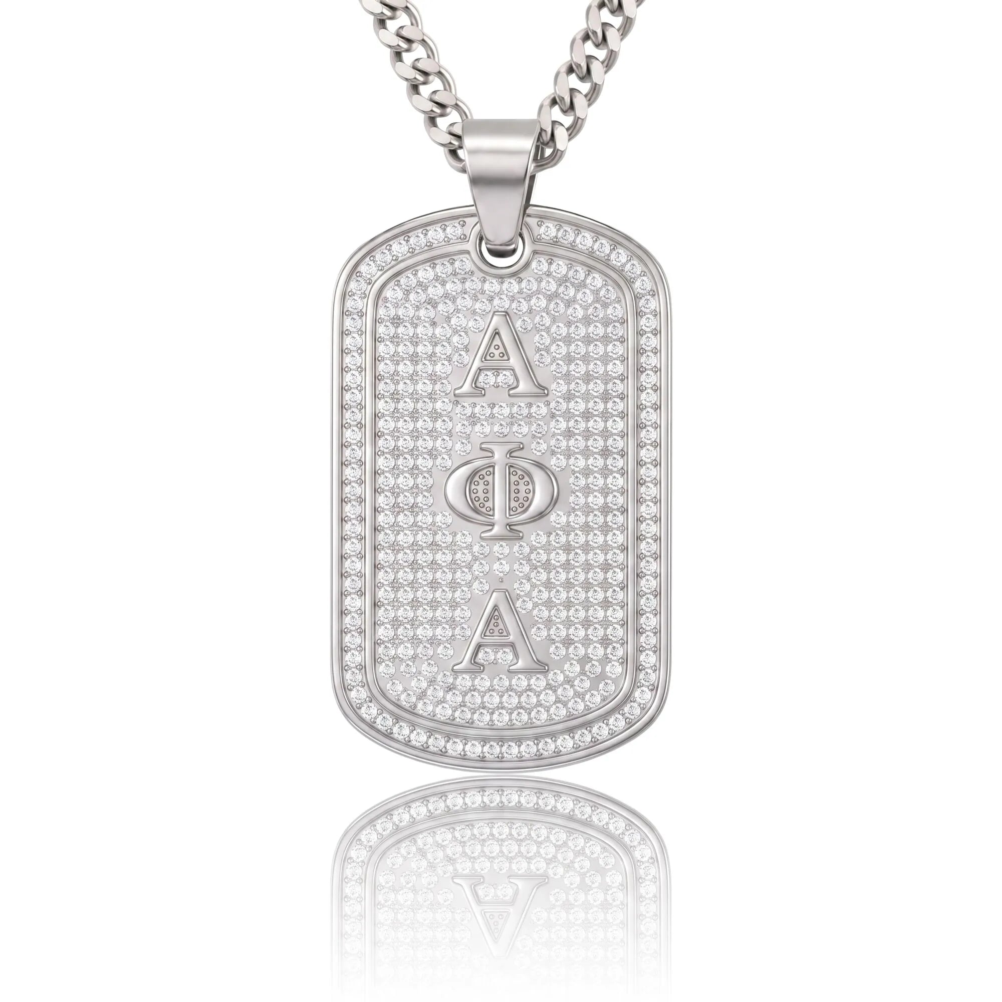 Alpha Phi Alpha Silver Dogtag