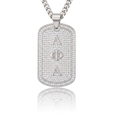 Alpha Phi Alpha Silver Dogtag