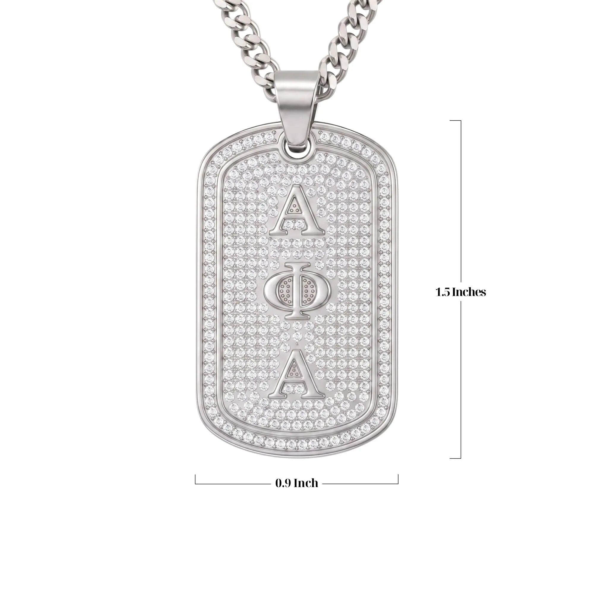 Alpha Phi Alpha Silver Dogtag