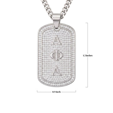 Alpha Phi Alpha Silver Dogtag