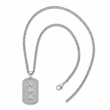 Alpha Phi Alpha Silver Dogtag