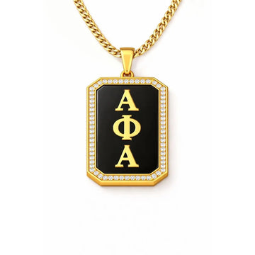 Alpha Phi Alpha Black Onyx Dogtag