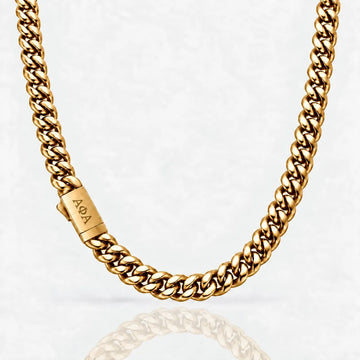 Alpha Phi Alpha Gold Cuban Chain Necklace