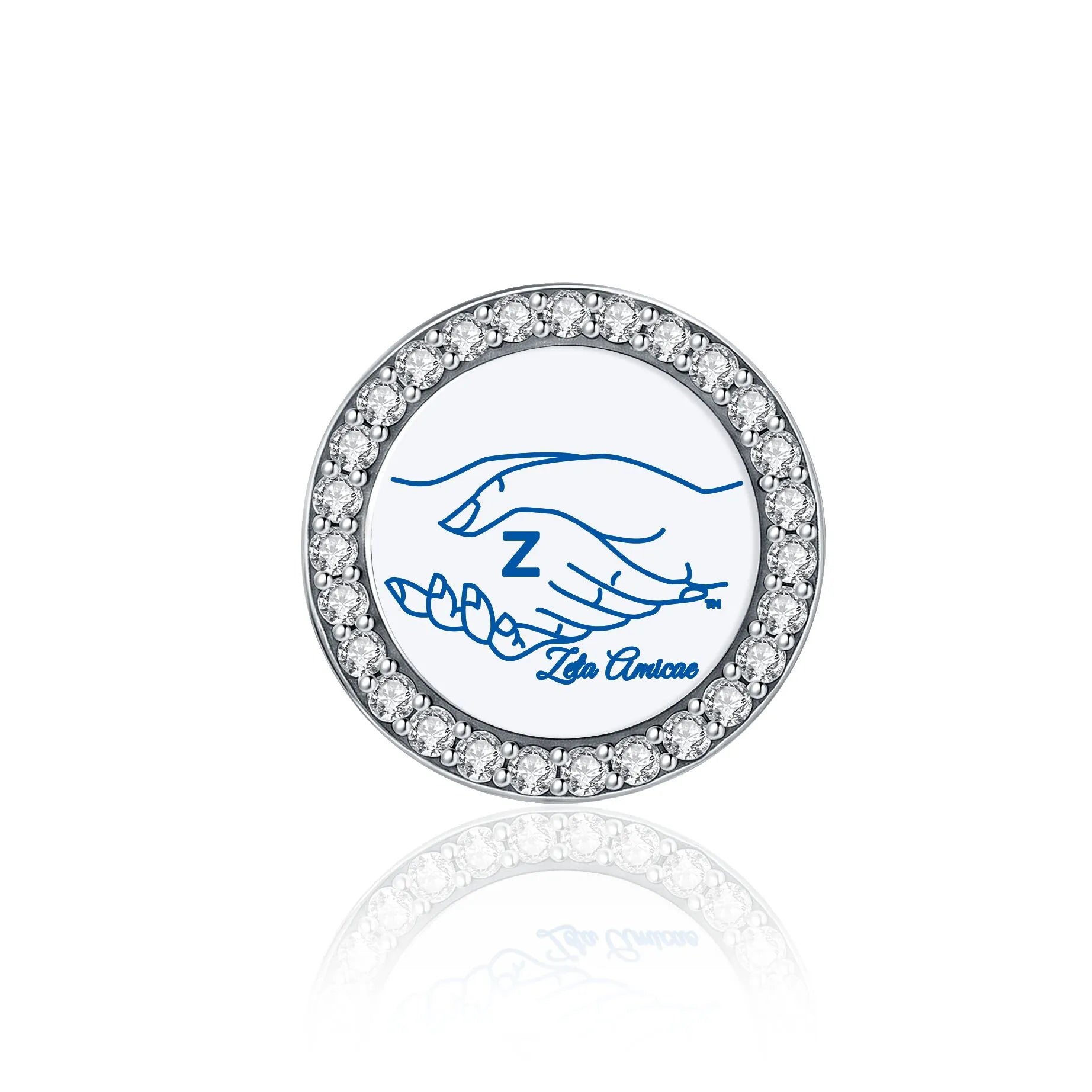 Amicae Shield Sterling Silver Charm (Fits Pandora)