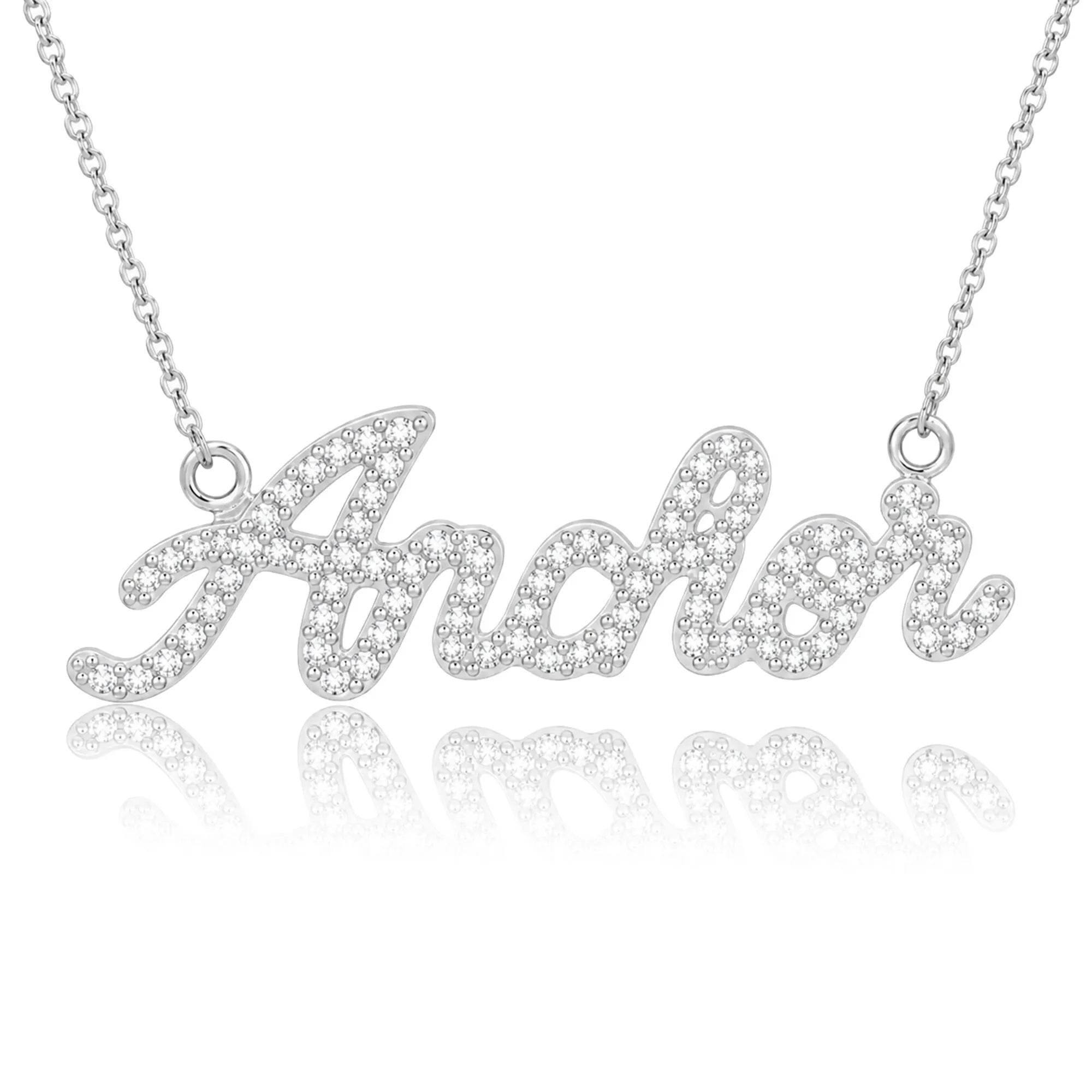 Anchor Pavé Necklace