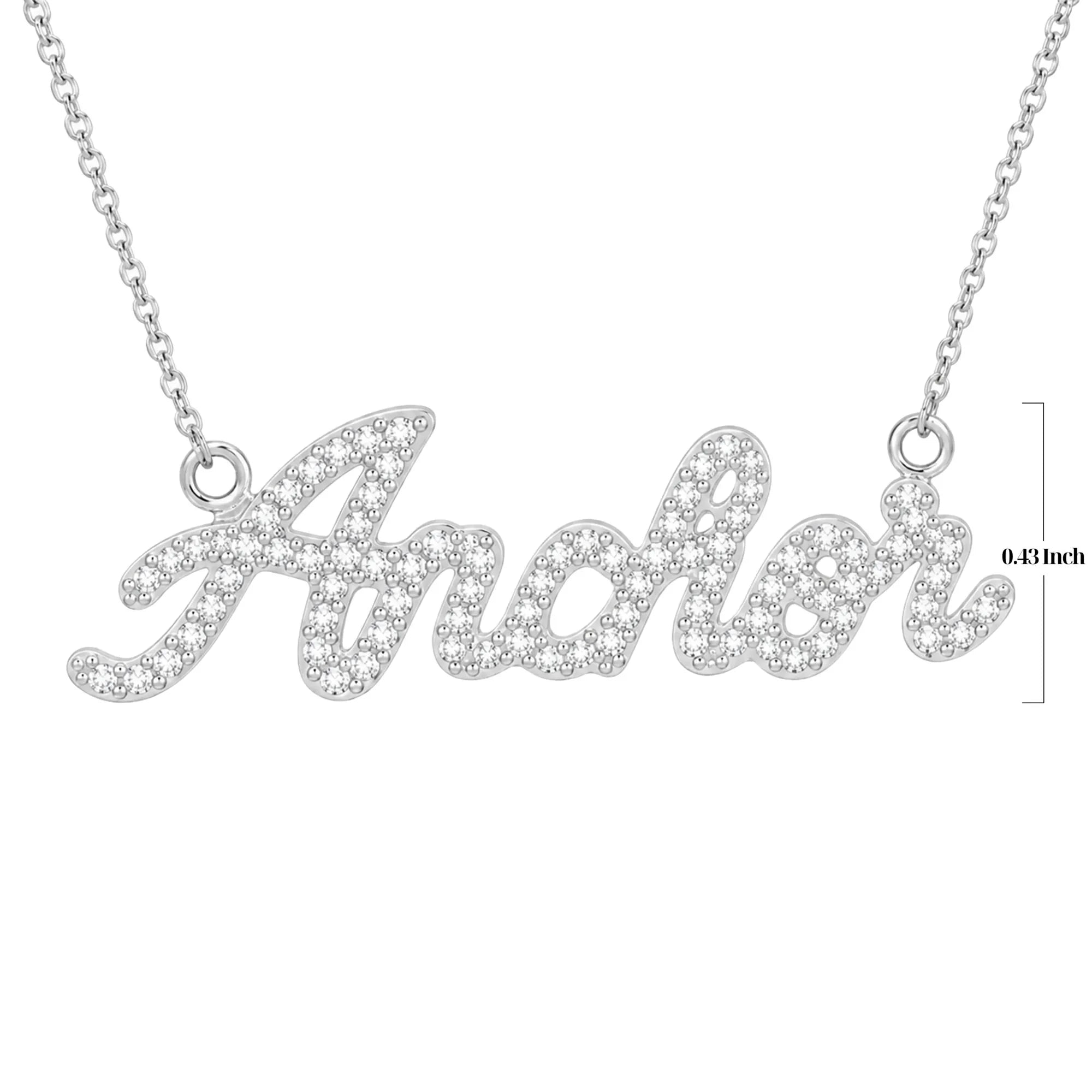 Anchor Pavé Necklace