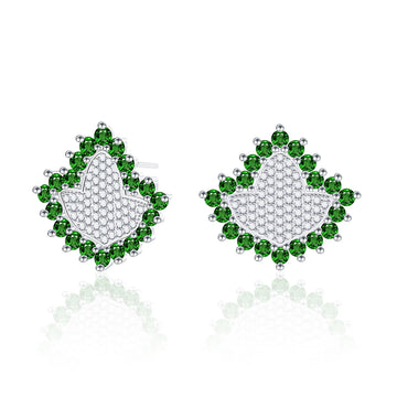 AKA Green Ivy Elite - Sterling Silver Earrings