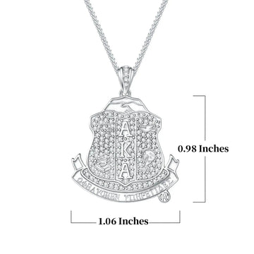 AKA Shield Sterling Silver Pendant (Chain Sold Separately)