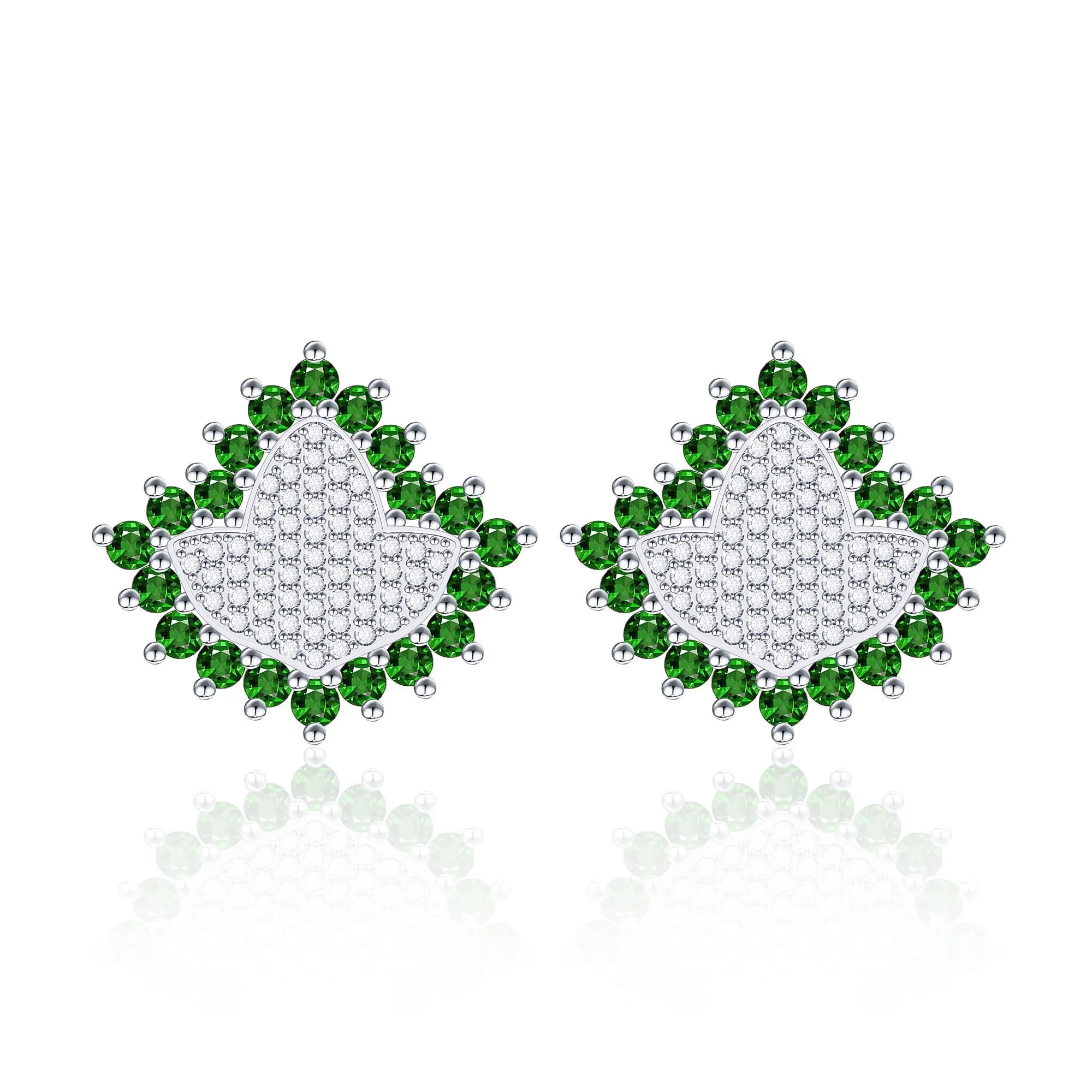 AKA Green Ivy Elite - Sterling Silver Earrings