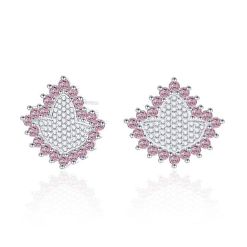 AKA Pink Ivy Elite - Sterling Silver Earrings