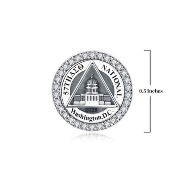 ΔΣΘ 2025 57th National Convention Sterling Silver Charm - Delta Sigma Theta (Fits Pandora)