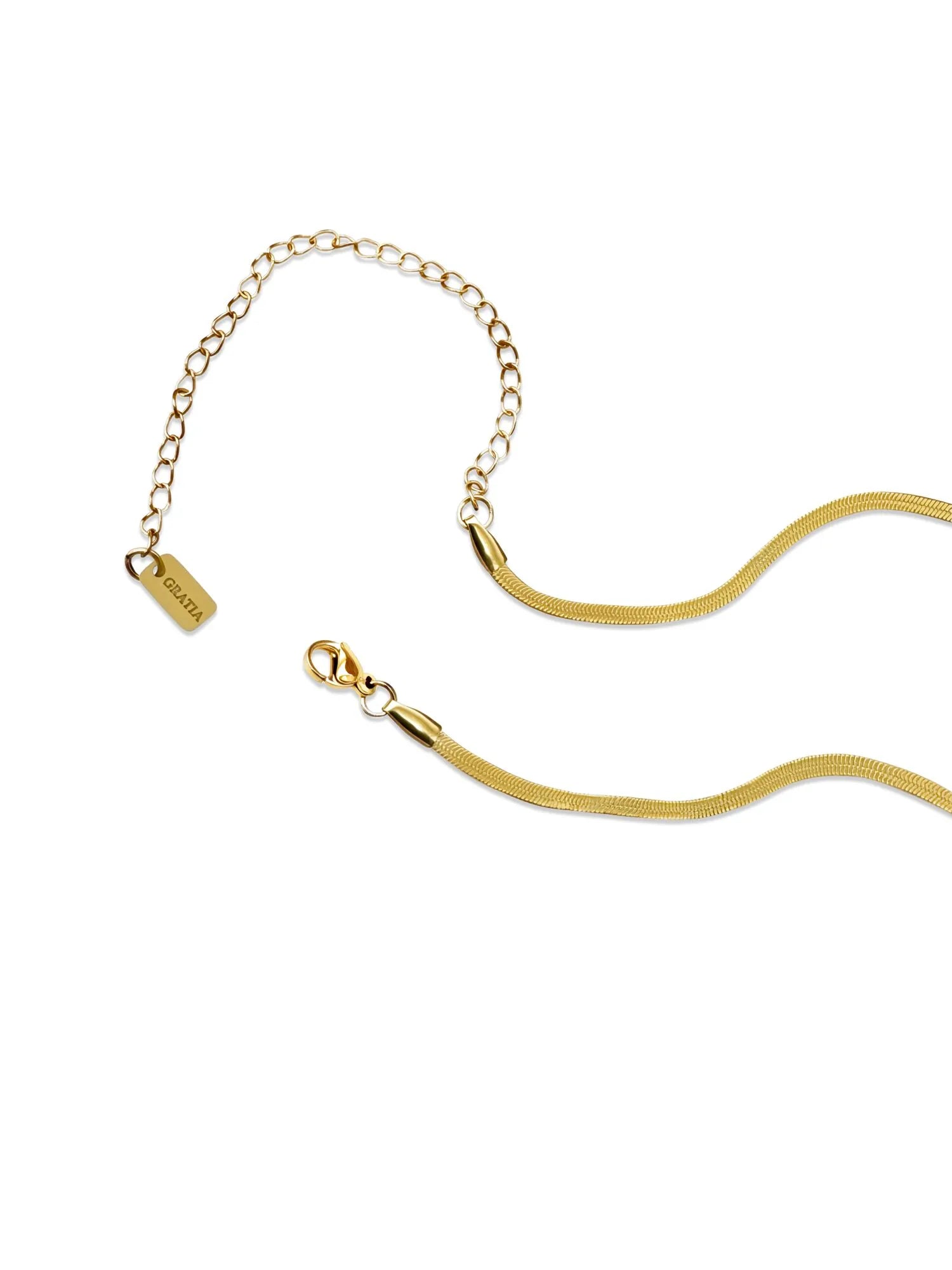 Herringbone Necklace (2.5mm) in Gold