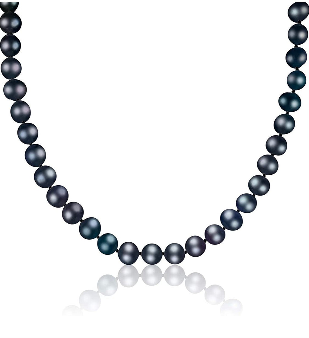 Black Freshwater Pearl Necklace - Gratia Pearl