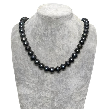 Black Freshwater Pearl Necklace - Gratia Pearl