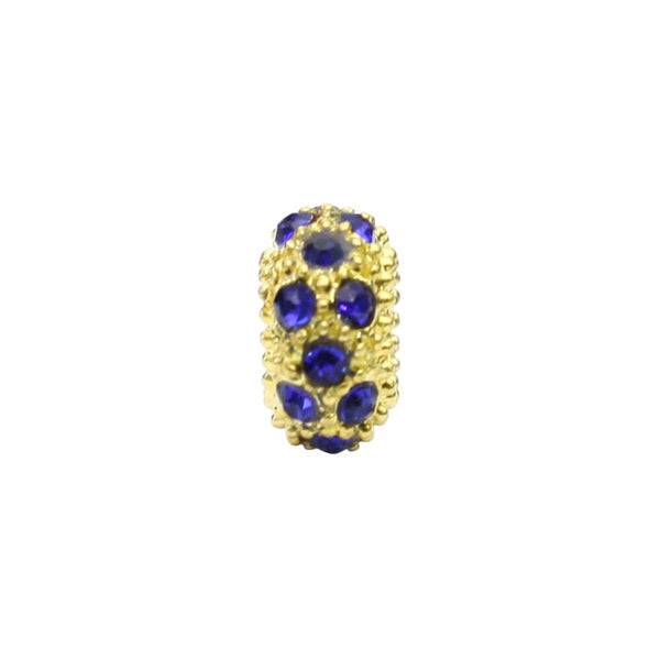 Blue Gold Polka Dot - Gratia Pearl