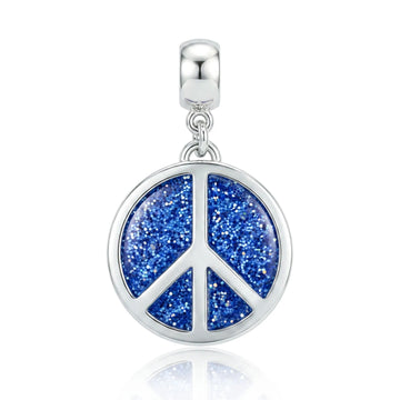 Blue Peace Sign