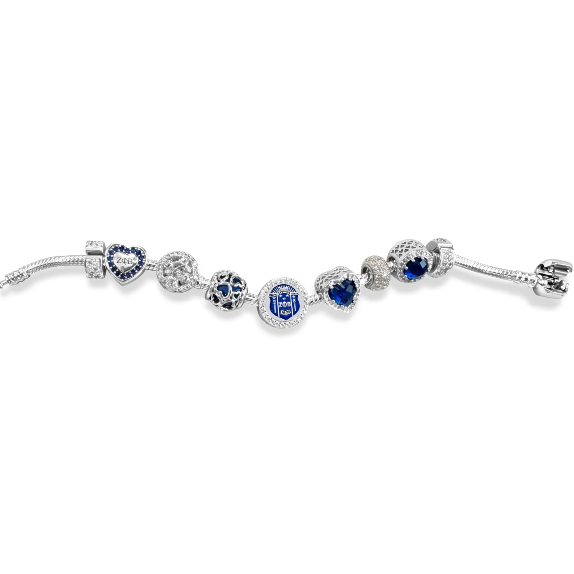 ZPHIB Shield Sterling Silver Charm (Fits Pandora)