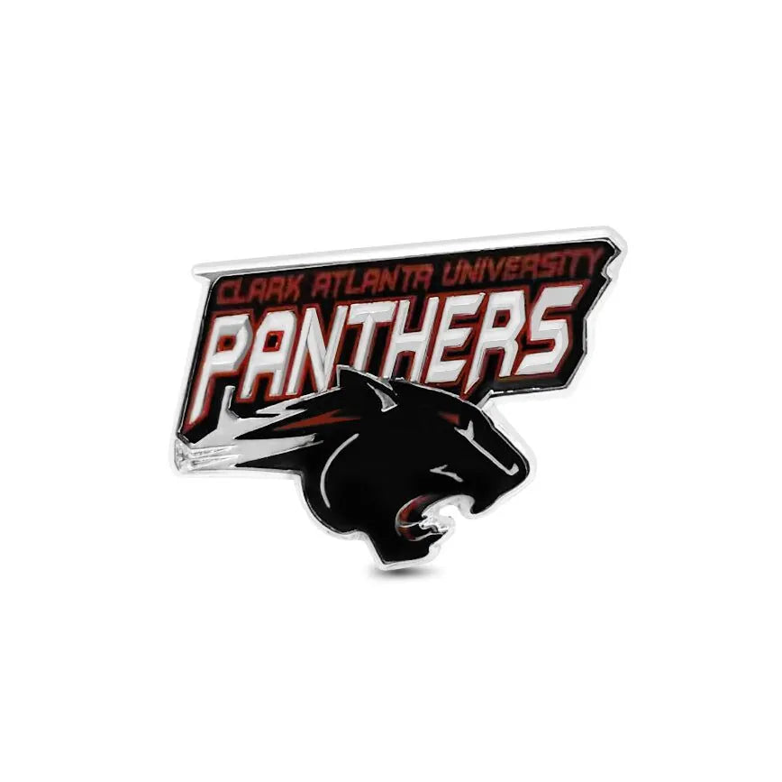 Clark Atlanta University Panther Pin – Angled view showing depth and detail
