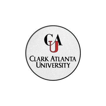 Clark Atlanta University Pin – Front view, silver-plated, pin