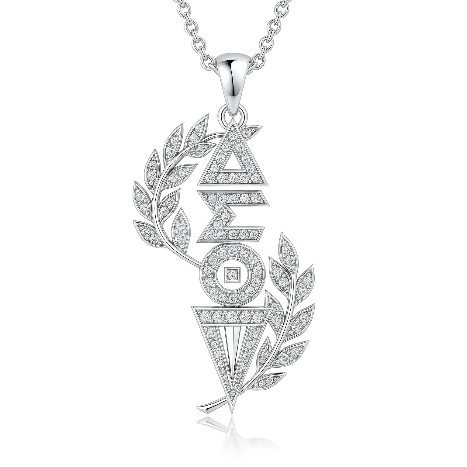 ΔΣΘ Torch of Wisdom Sterling Silver Pendant (Chain Sold Separately)- Delta Sigma Theta