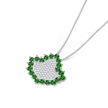 AKA Green Ivy Elite – Sterling Silver Pendant (Chain Sold Separately)