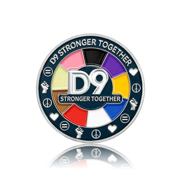 D9 Unity "Stronger Together" Lapel Pin
