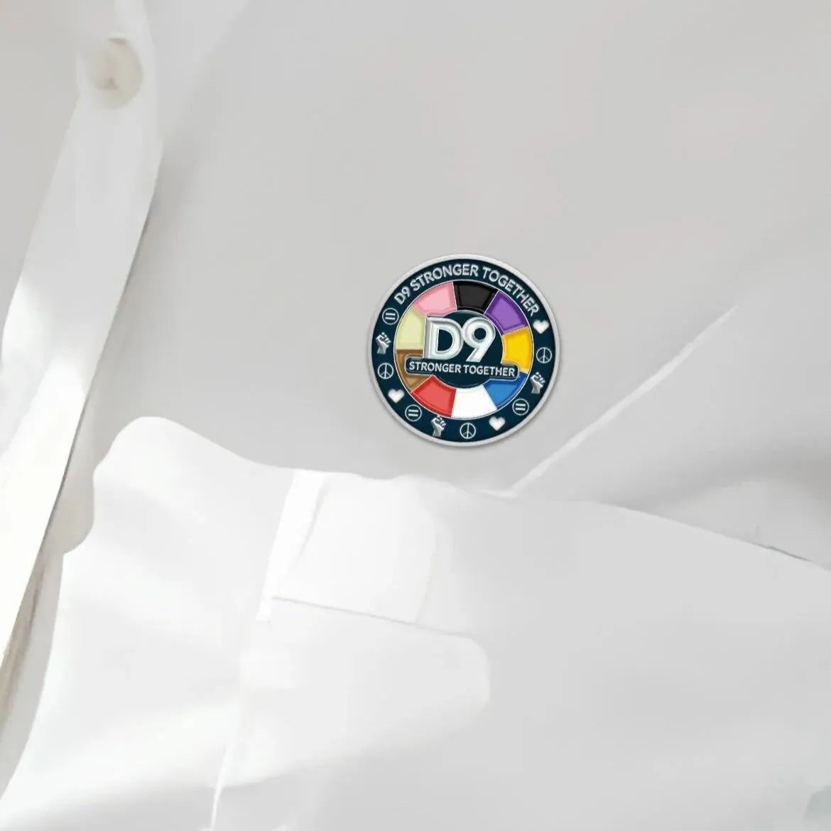 D9 Unity "Stronger Together" Lapel Pins - 2 Pack