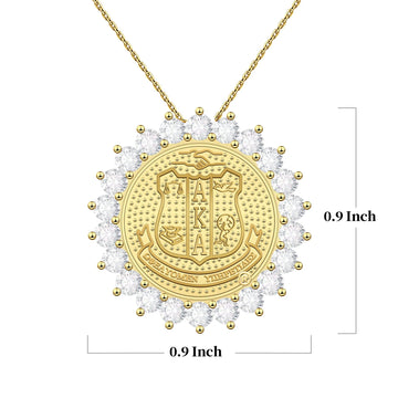 Sunburst AKA Shield Pendant Gold Vermeil (Chain Sold Separately)