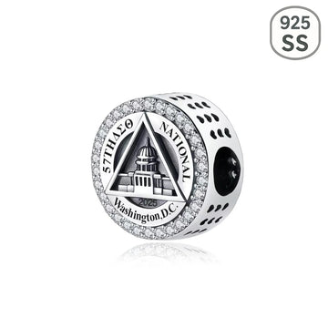 ΔΣΘ 2025 57th National Convention Sterling Silver Charm - Delta Sigma Theta (Fits Pandora)