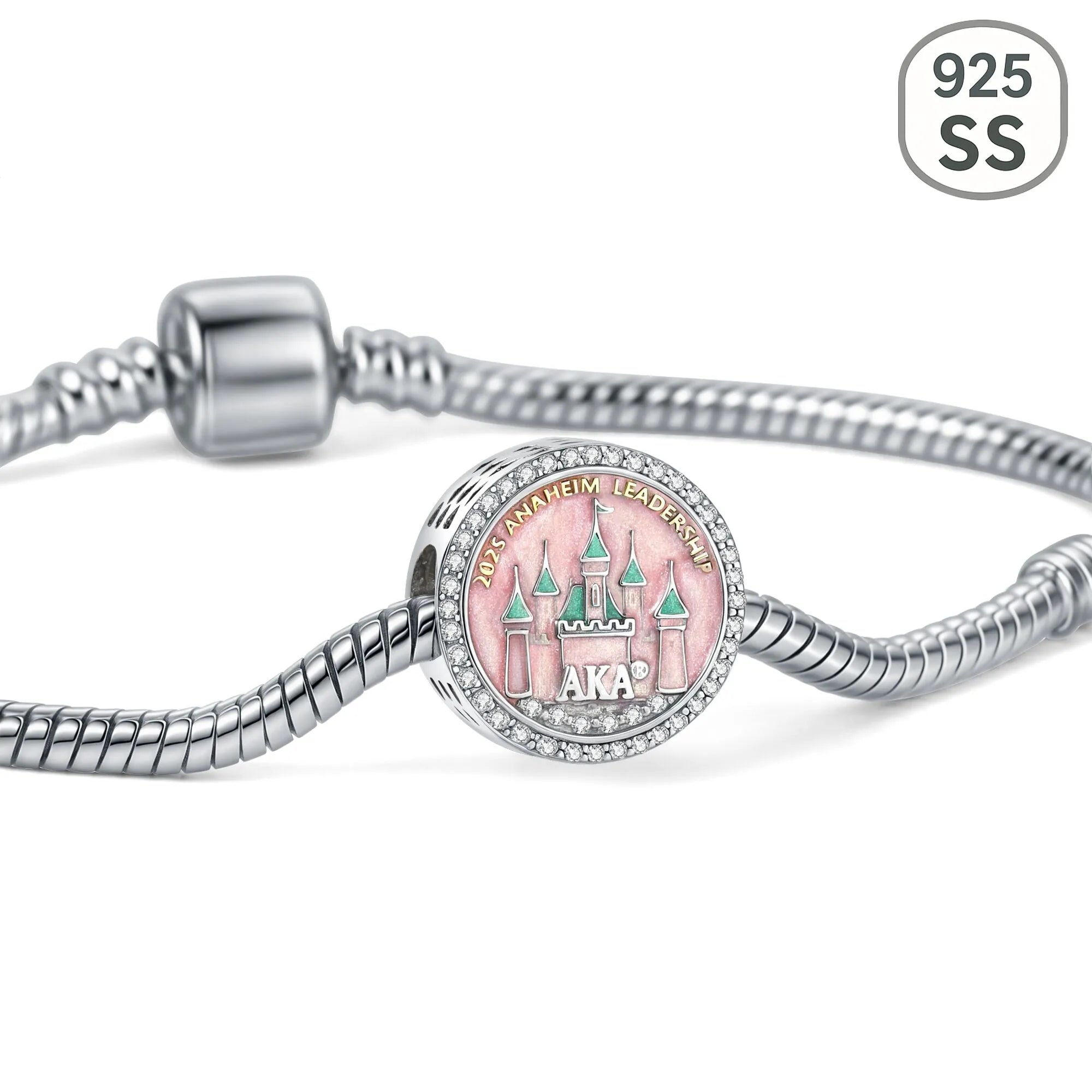 AKA 2025 Leadership Conference Sterling Silver Charm (Fits Pandora)