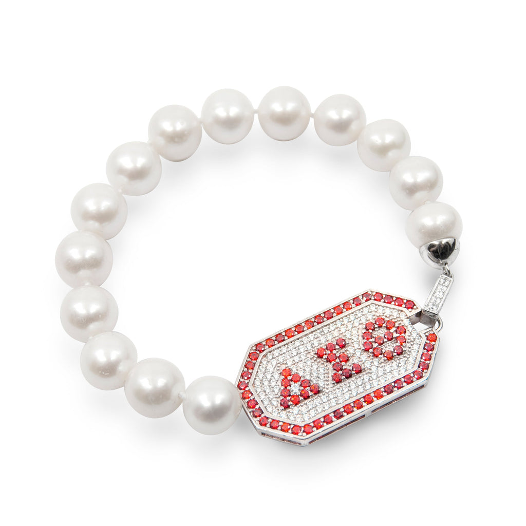 Delta Greek Letter Pearl Bracelet - Gratia Pearl