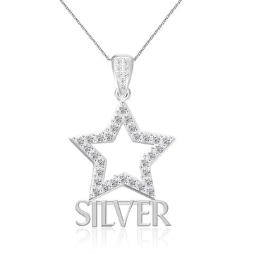 AKA Silver Star Sterling Silver Pendant (Chain Sold Separately)