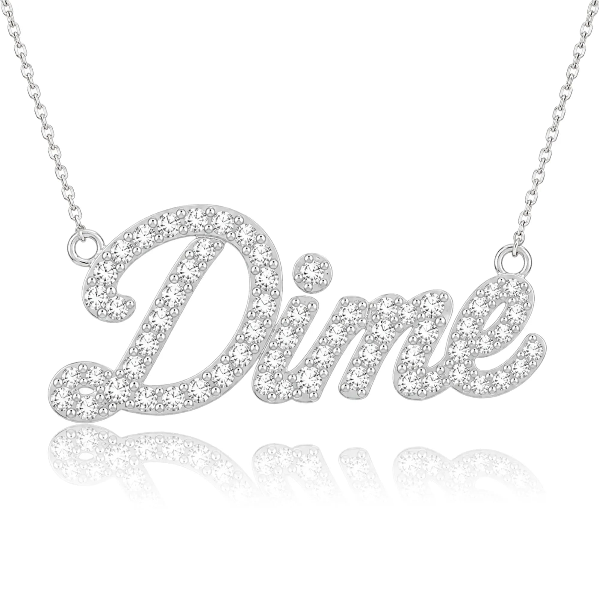 Dime Pavé Necklace