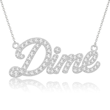 Dime Pavé Necklace