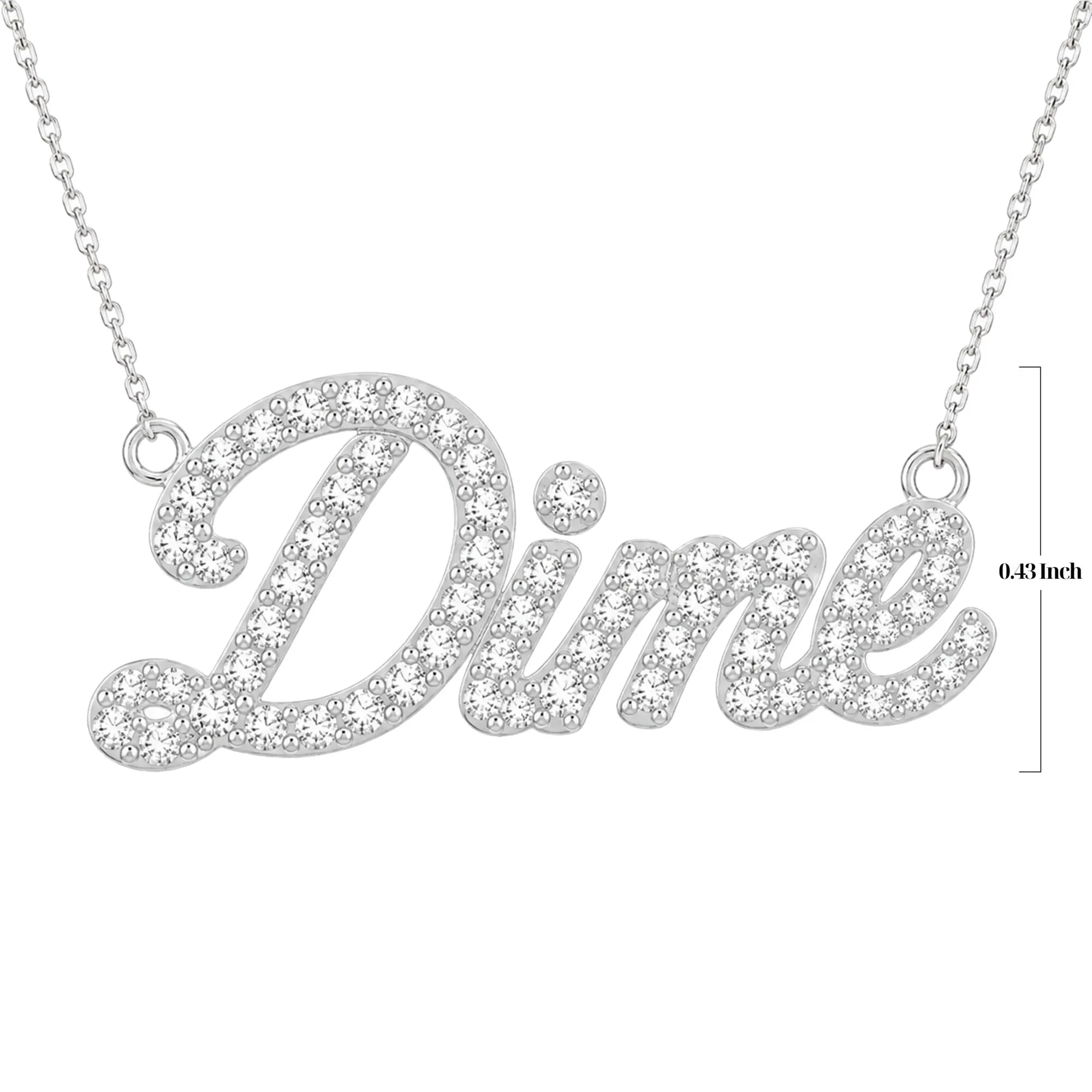 Dime Pavé Necklace