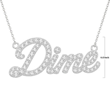Dime Pavé Necklace