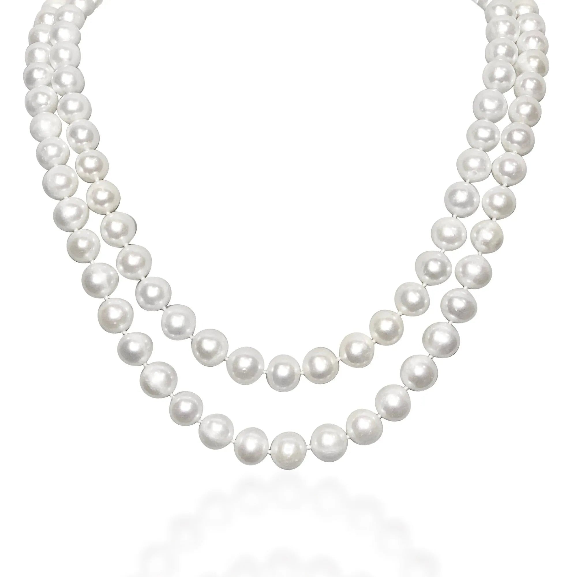 Double - strand Freshwater Pearl Necklace - Gratia Pearl