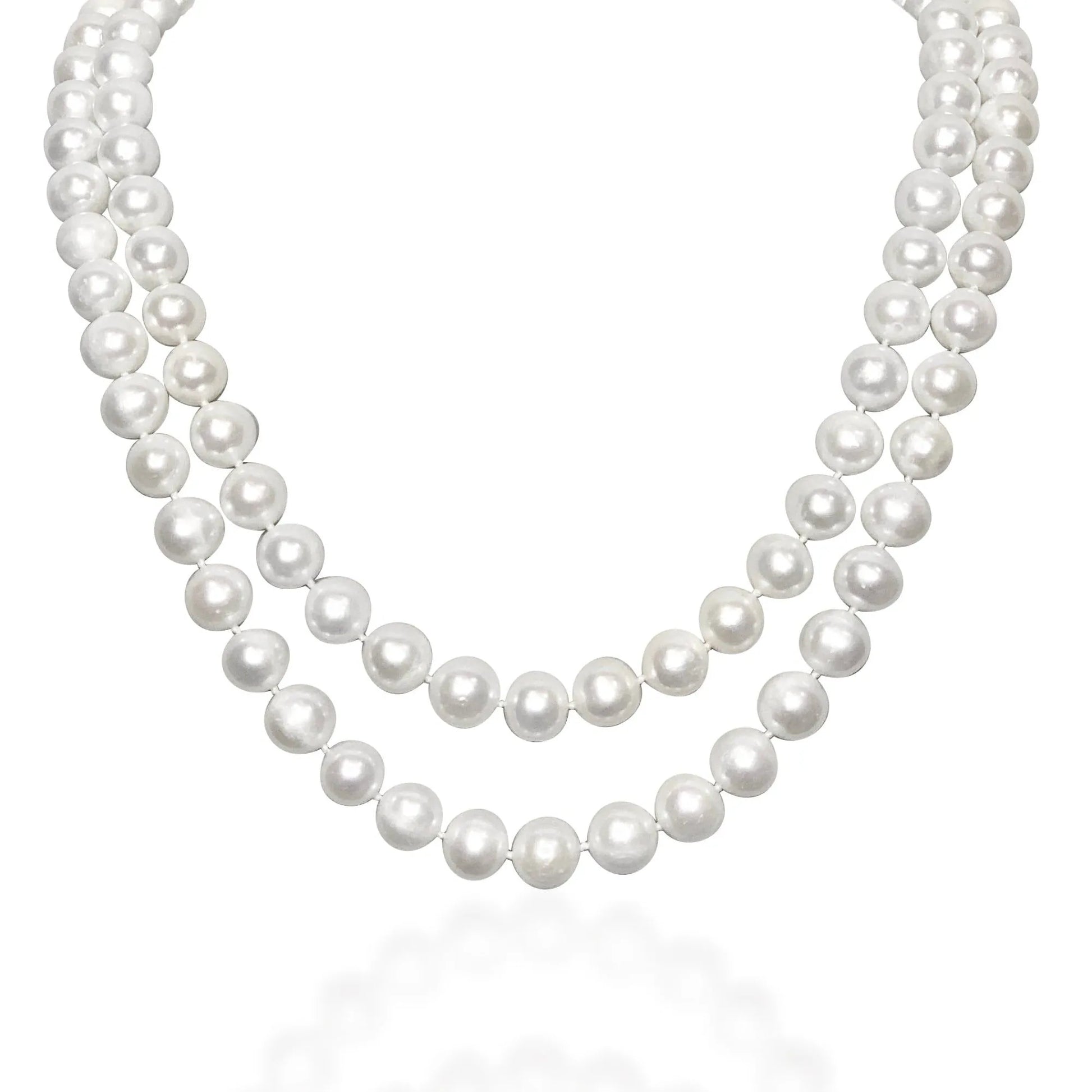 Double - strand Freshwater Pearl Necklace - Gratia Pearl