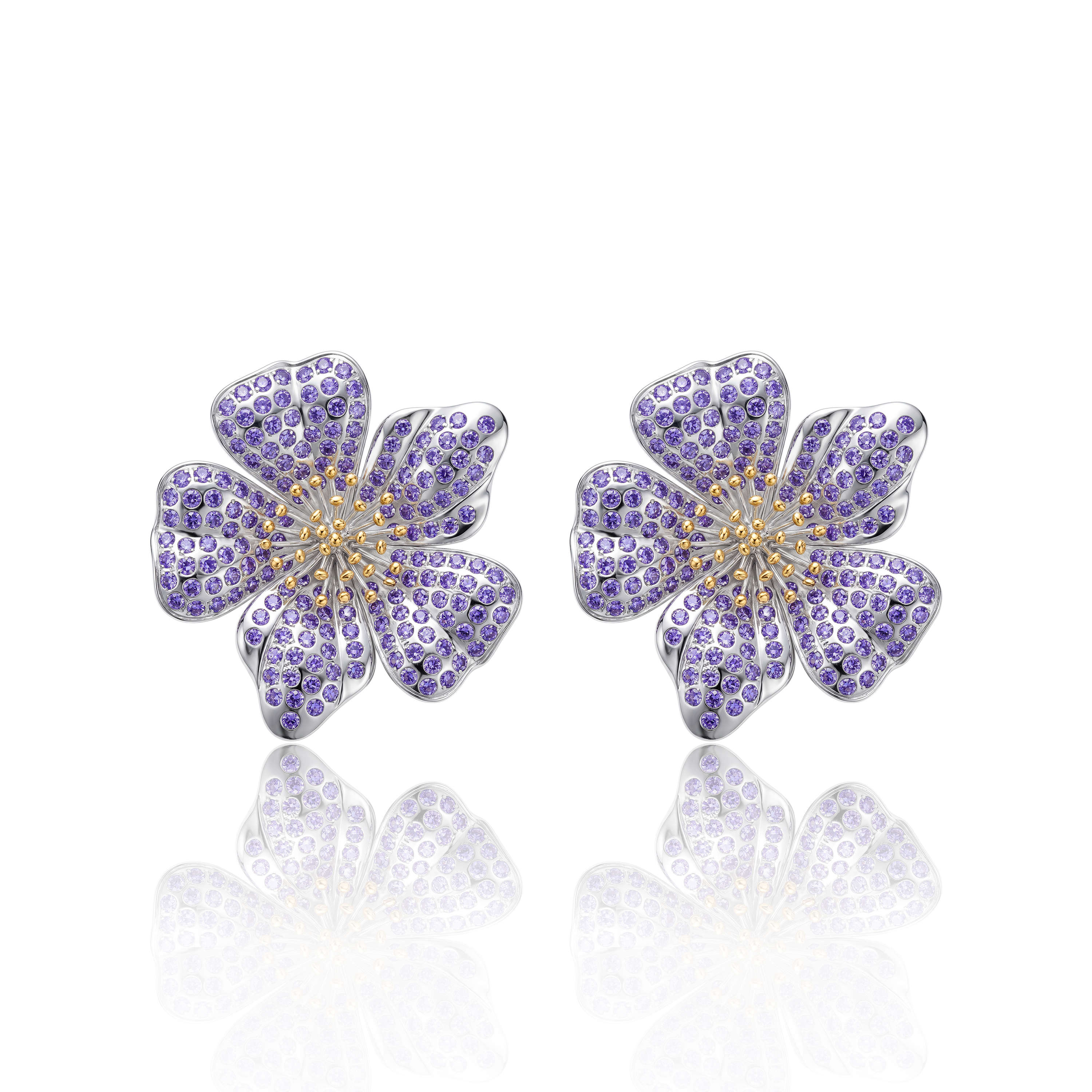 ΔΣΘ African Violet Earrings - Delta Sigma Theta