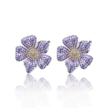 ΔΣΘ African Violet Earrings - Delta Sigma Theta