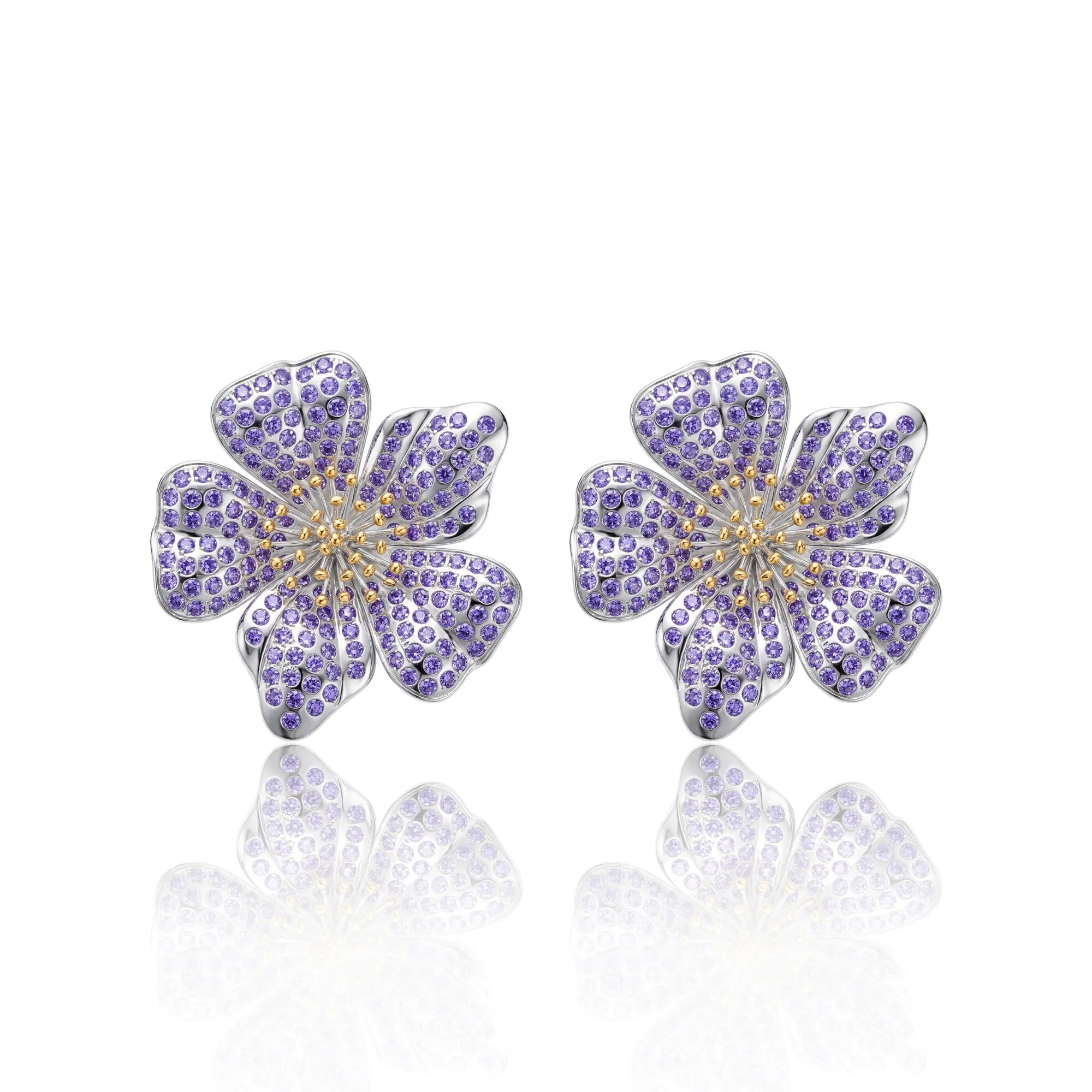 ΔΣΘ African Violet Earrings - Delta Sigma Theta