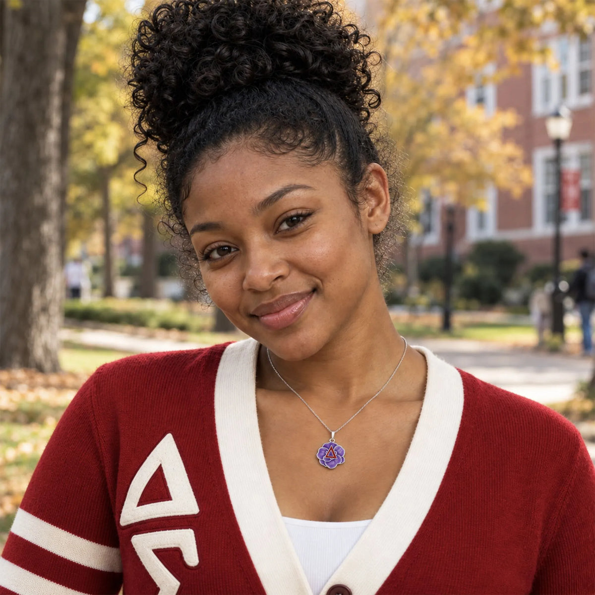 ΔΣΘ African Violet Necklace - Delta Sigma Theta