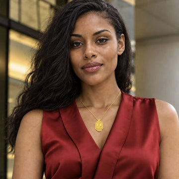 ΔΣΘ Crest Gold Vermeil Pendant (Chain Sold Separately)- Delta Sigma Theta