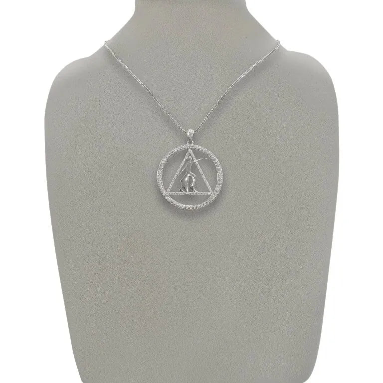 DST Fortitude Sterling Silver Pendant (Chain Sold Separately)- Delta Sigma Theta