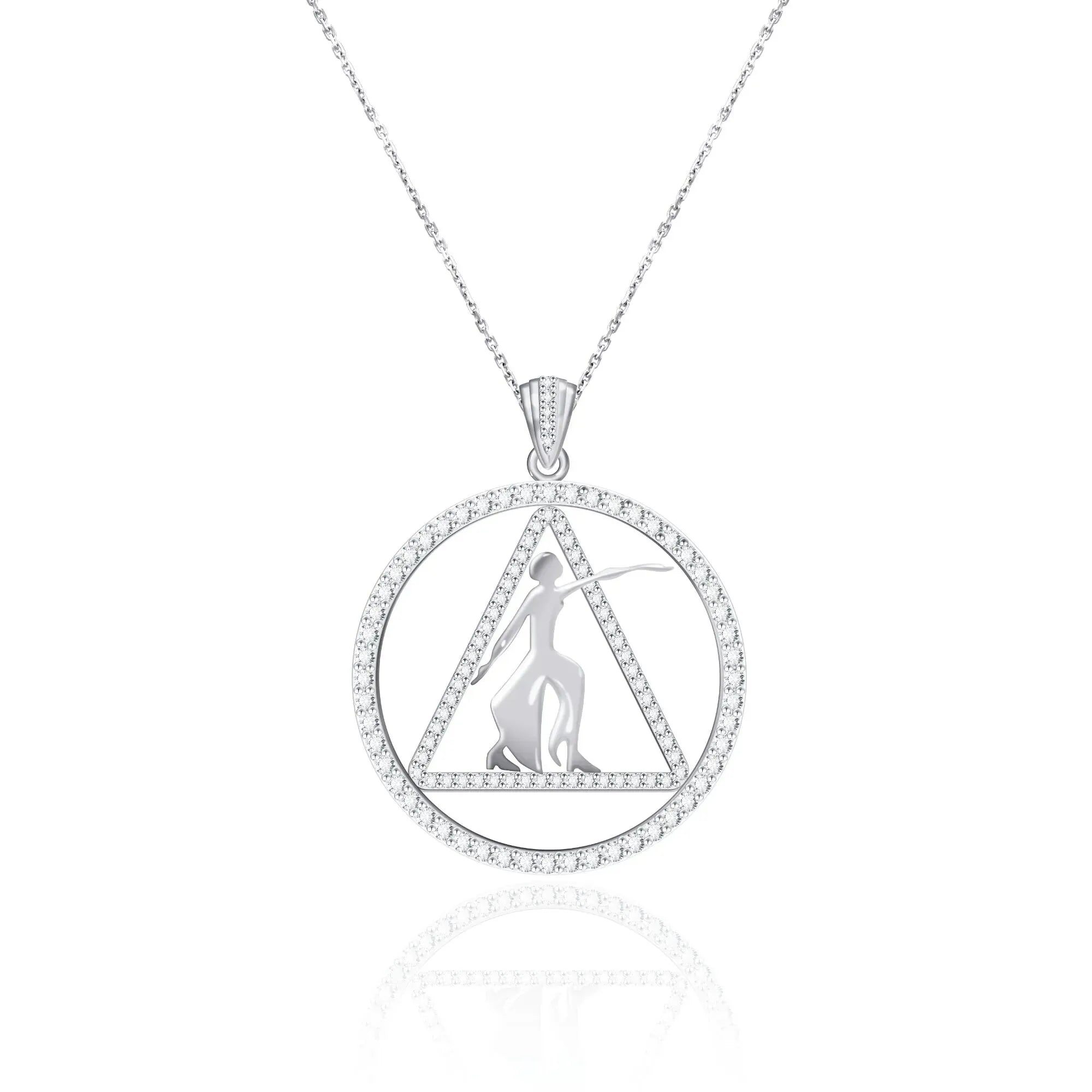 DST Fortitude Sterling Silver Pendant (Chain Sold Separately)- Delta Sigma Theta