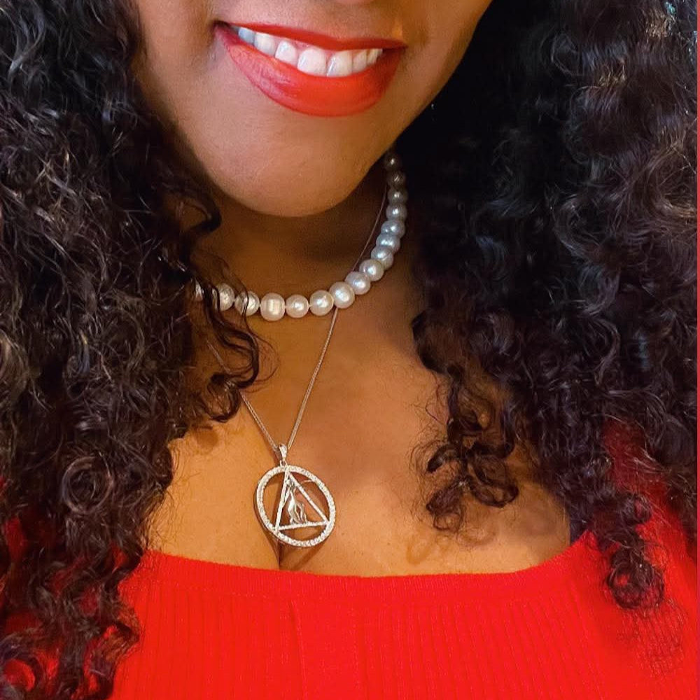 DST Fortitude Sterling Silver Pendant (Chain Sold Separately)- Delta Sigma Theta