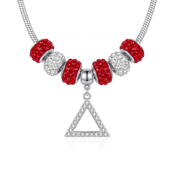 ΔΣΘ Pyramid Charm Necklace -  Delta Sigma Theta