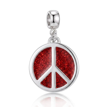 Red Peace Sign