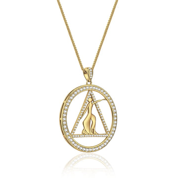 DST Fortitude Gold Vermeil Pendant (Chain Sold Separately)- Delta Sigma Theta
